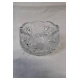 Set of 2 Crystal Bowls with Intricate Cut Designs