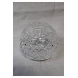 Cut Glass Crystal Globe with Intricate Pattern