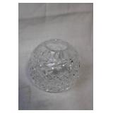 Cut Glass Crystal Globe with Intricate Pattern