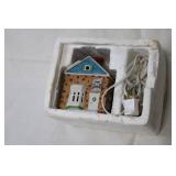 Ceramic Apothecary House Night Light with Cord