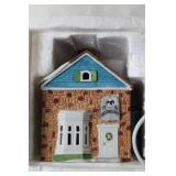 Ceramic Apothecary House Night Light with Cord