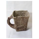 Vintage 1973 Outhouse Mug by Rumph with Humorous Sayings