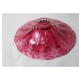 Pink Handblown Art Glass Decorative Bowl