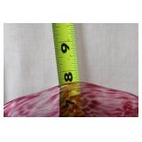 Pink Handblown Art Glass Decorative Bowl