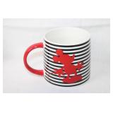 Disney Mickey Mouse Striped Ceramic Mug