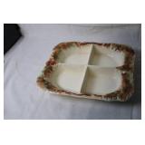 1959 Sunkist Van Nuys Vintage Ceramic Divided Serving Dish
