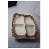1959 Sunkist Van Nuys Vintage Ceramic Divided Serving Dish