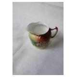 Set of Vintage Hand-Painted Ceramic Dishware with Fruit Motif