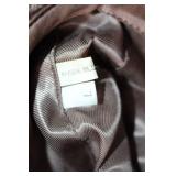 Harris Tweed Brown Houndstooth Fedora Hat - Size L