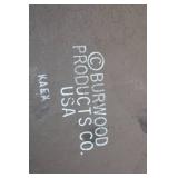 Burwood Products Co. Triangular Wall Decor with Golden Leaf Design