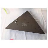 Burwood Products Co. Triangular Wall Decor with Golden Leaf Design