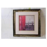 Framed Artwork by Carol Robinow with Abstract Design