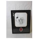 Framed Limited Edition Sketch of Pope Benedict XVI by Thomas Blackshear II