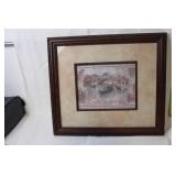 Framed Canali di Venezia Artwork with Elegant Wood Frame
