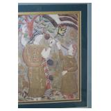 Framed Art Print of Three Figures Under Tree