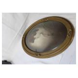 Vintage Oval Framed Portrait of Woman