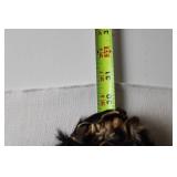 Traditional African Tribal Shield with Fur Detailing