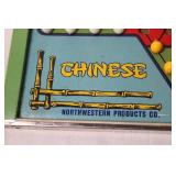 Vintage Northwestern Products Co. Chinese Checkers and Chess Board