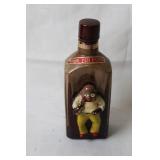 Vintage Ceramic Decanter Bottle with Clown Design