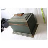 Vintage Wooden Fish Decor Storage Box