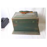Vintage Wooden Fish Decor Storage Box