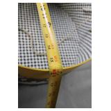 Decorative Round Hat Box with Checkerboard and Wine Waiter Design