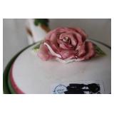 Artisan Rose Design Ceramic Teapot