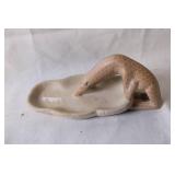 Assorted Animal Figurines and Glass Holder