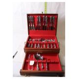Aldridge Silver-Plated Flatware Set with Wooden Storage Box