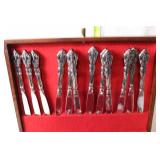 Aldridge Silver-Plated Flatware Set with Wooden Storage Box