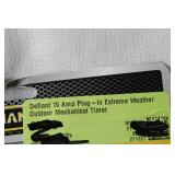 Pair of Defiant Extreme Weather Outdoor Mechanical Timers