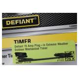 Set of 2 Defiant 15 Amp Plug-In Extreme Weather Outdoor Mechanical Timers