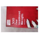 Set of 10 Boxes of Home Accents Holiday 300 Clear Incandescent Mini Lights