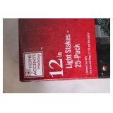 10 Packs of Home Accents Holiday 12-Inch Light Stakes (25-Pack Each)