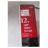 10 Packs of Home Accents Holiday 12-Inch Light Stakes (25-Pack Each)