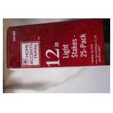 Lot of 12 Boxes of Home Accents Holiday Light Stakes 25-Pack