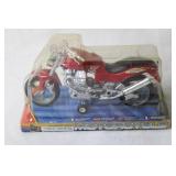 Toy Motorcycle Model in Display Packaging