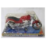 Toy Motorcycle Model in Display Packaging