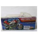 Toy Motorcycle Model in Display Packaging