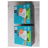Set of 4 Ecosmart 75W Equivalent BR30 Dimmable LED Light Bulbs - Soft White
