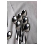 Set of 36 Stainless Steel Flatware Pieces