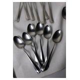 Set of 36 Stainless Steel Flatware Pieces