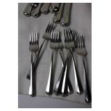 Set of 36 Stainless Steel Flatware Pieces