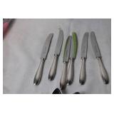 Set of Vintage Silver Plated Cutlery - 6 Knives, 6 Forks, 6 Spoons
