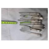 Set of 30 Silver Plated Flatware Pieces - Knives, Forks, Spoons