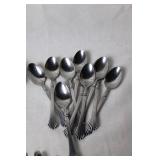 Set of 58 Stainless Steel Cutlery with Elegant Etched Design