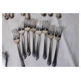 Set of 38 Vintage Silver-Plated Flatware Collection