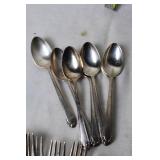 Set of 38 Vintage Silver-Plated Flatware Collection