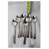 32-Piece Vintage Silver-Plated Flatware Set