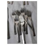 32-Piece Vintage Silver-Plated Flatware Set